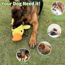 Load image into Gallery viewer, Duck Dog Toy Plush Chew Resistant Durable Dog Toy with Quacking Sound Teeth Grinding Relief Soft Companion for Small Large Dog

