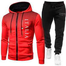 Load image into Gallery viewer, Autumn Winter Popular Men's Tracksuit Zipper Hoodie and Sweatpants Urban Casual Sporty Jogging Suit Male Daily Training Outfits
