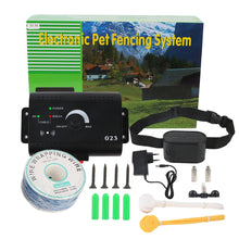 Load image into Gallery viewer, Dog Training Collar Pet Accessories Electronic Pet Fence System Containment Waterproof Electric Dog Fence Sound Shocked Collar
