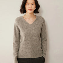 Load image into Gallery viewer, Merino Wool V Neck Sweater
