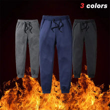 Load image into Gallery viewer, Mens Thick Fleece Thermal Trousers Outdoor Winter Warm Casual Pants Joggers
