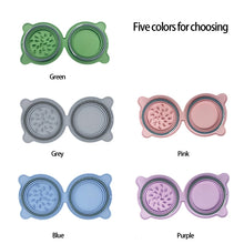 Load image into Gallery viewer, Foldable Silicone Pet Bowls Non-toxic Portable Pet Travel Feeding Bowl Folding Puppy Cat Bowl Outdoor Food Dispenser Feeder

