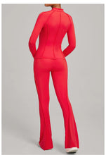 Load image into Gallery viewer, New Gym Yoga Outfit for Women Zipper Long Sleeve Fitness Suit Daily Casual Running Fitness Sportswear Two-Piece Sets Coat+Pants
