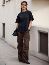 Load image into Gallery viewer, Solid Cotton Casual Sport Tee
