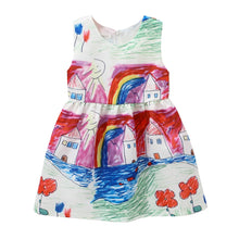 Load image into Gallery viewer, Printed Flower Casual Girls Dress
