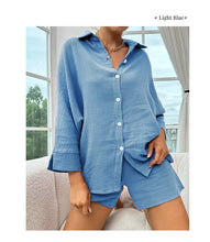 Load image into Gallery viewer, Cotton Button Down Pajama Set
