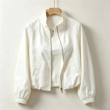 Load image into Gallery viewer, Women's Coat Tops 2026 Spring Autumn New Jacket Fashion Stand Up Collar Short Thin Casual Jacket Tops Assault Outerwear Female
