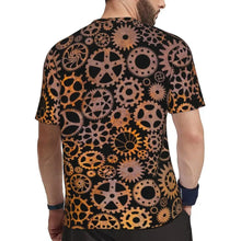 Load image into Gallery viewer, Gym T Shirt For Men Steampunk Design T-Shirts Fashion Wonderful Clockwork Vintage Summer Tees O Neck Streetwear Design Tops

