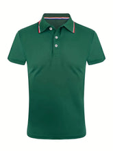 Load image into Gallery viewer, 2025 Hot Sale Men's Summer Casual Breathable Comfortable Polo Shirt Men's Solid Color High Quality Short Sleeve T-Shirt
