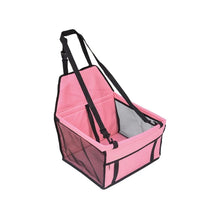 Load image into Gallery viewer, Dog Car Seat Cover Foldable Hammock Pet Harness Cat Bag Basket Stable and Foldable Travel Pet Dog and Cat Safety Car Seat
