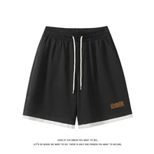 Load image into Gallery viewer, Men's Trendy 2-Piece Streetwear Co-ord Solid Color Short Sleeve T-Shirt And Drawstring Elastic Waist Shorts Set 5XL
