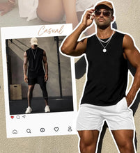 Load image into Gallery viewer, Mens Tank Tops Workout Sleeveless Shirts Summer Solid Color Polyester Quick Drying Tanks for Men Summer Beach Sports T-Shirts
