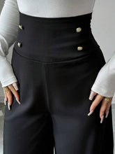 Load image into Gallery viewer, Women's Fashionable and Elegant Solid Color Wide-Leg Pants for Spring and Autumn, High-Waisted Pants
