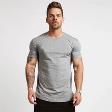 Load image into Gallery viewer, Men's Muscle Sports T-Shirts Fashion Tees Tops Short Sleeve Athletic Workout Gym Clohting Slim Fit T Shirts for Men
