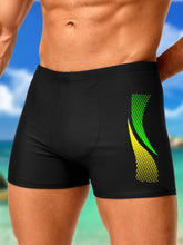 Load image into Gallery viewer, Swimming Trunks with Fashion Prints Men Quick Dry Beach Boxer Shorts with Drawstring Boy Swimwear Underpants
