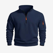 Load image into Gallery viewer, Men's Sweatshirt 2025 Autumn and Winter New Casual Sports Casual Long Sleeved High Neck Half Zipper Windproof Top
