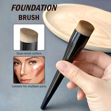 Load image into Gallery viewer, 1 Basic Foundation Make-Up Brush Flat Top Brush, Contour Brush, Bevel Powder Blusher Brush, Professional Makeup Brush
