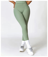 Load image into Gallery viewer, Fitness Leggings High Rise Hip Lift Brushed Soft Material For Ladies Outdoor Elastic Slim Fit Outer Wear Sports Tight Pants
