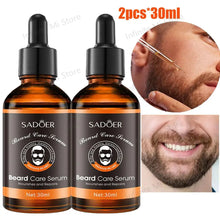 Load image into Gallery viewer, 2pcs Beard Care Oil For Men Natural Organic Beard Care Fast Shine Soften Beard Strengthens Mustaches Smooth Nourishing Beard Oil
