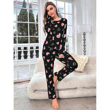 Load image into Gallery viewer, Printed Long Sleeve Pajama Set
