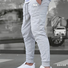 Load image into Gallery viewer, Men's Summer Casual Joggers, Elastic Drawstring Waist and Cuffs, Logo Print, Loose Fit, Comfortable Fabric, Sports Pants
