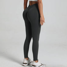Load image into Gallery viewer, New Women V Back Athletic Leggings Fitness Exercise Yoga Gym Tights Workout Scrunch Butt Lifting Training Pants
