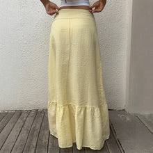 Load image into Gallery viewer, Skirt Long Women's Skirts  Female Clothing Woman Cuteore Spring Summer High-Waisted Striped Casual Vacation Style Half-Dress

