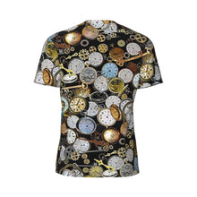 Load image into Gallery viewer, Gym T Shirt For Men Steampunk Design T-Shirts Fashion Wonderful Clockwork Vintage Summer Tees O Neck Streetwear Design Tops
