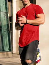 Load image into Gallery viewer, Muscle Fitness T-shirt Summer Men's T-shirts Workout short sleeve Tees Running cotton t-shirts Men Gym Sport Training Tops
