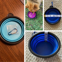 Load image into Gallery viewer, Portable Pet Food Bowl  Durable TPR Bowl  Cat and Dog Food Pet Silicone Collapsible Bowl Portable Travel Outdoor Water Food Bowl
