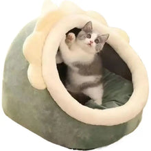 Load image into Gallery viewer, Pet Tent Cave Bed for Cats Small Dogs Self-Warming Cat Tent Bed Cat Hut Comfortable Pet Sleeping Bed Foldable Removable Washable
