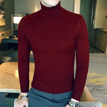 Load image into Gallery viewer, Slim Turtleneck Knit Pullover
