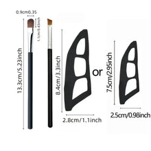 Load image into Gallery viewer, 3-Piece Eye Makeup Kit - Eyeshadow Brushes &amp; Molds, Quick Templates for Beginners, Easy Professional Look Anytime
