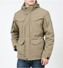 Load image into Gallery viewer, Waterproof Hooded Tactical Field Jacket
