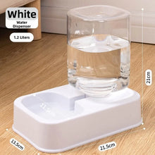 Load image into Gallery viewer, 1.2L/1.5L Pet Automatic Feeder Plastic Large Capacity Cat Dog Water Dispenser Feeder Set 3 Colors 2 Styles
