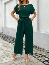Load image into Gallery viewer, Modern Tie Waist Workwear Jumpsuit
