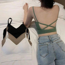 Load image into Gallery viewer, Sport Bras Women Cross Strap Beauty Back Underwear Sexy Push Up Running Yoga Fitness Sport Bra Top Breathable Quick Dry Gym Top
