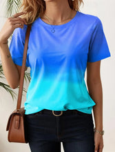 Load image into Gallery viewer, Vibrant Gradient Streetwear Summer Tee
