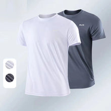 Load image into Gallery viewer, Men Short Sleeve Gym t-Shirts Oversized t-Shirt Tees For Men Football t Shirt Jersey Summer Quick Dry Soccer Top Man Clothing
