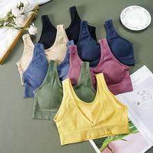 Load image into Gallery viewer, Sport Bra Breathable Inner and Outer Wear Vest Women Athletic Undergarment Gather Sports Underwear Quick Dry Workout Top
