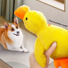 Load image into Gallery viewer, Dog sleeping with a dog hug duck toys to relieve boredom of little yellow duck pet interactive plush doll pet supplies
