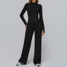 Load image into Gallery viewer, Yoga Set 2PCS Women Sportswear Workout Clothes Seamless Athletic Wear Gym Legging Fitness Bra Crop Top Long Sleeve Sports Suits
