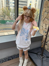 Load image into Gallery viewer, Women Print Cute Shorts Ventilate Thin Version Kawaii Loose Casual Cutecore Bottoms Fashion Elastic Waist Summer Wide Leg Short
