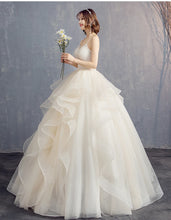 Load image into Gallery viewer, Customized Wedding Dresses New Wedding Gown for Bride Plus Size Wedding Dress Vestido Da Noiva Lace Up
