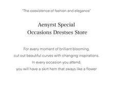Load image into Gallery viewer, Aenyrst Elegant Party Dresses Formal Occasion Prom Gowns A-Line Floor-Length Beads Customized فساتين طويلة بأكما
