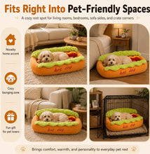 Load image into Gallery viewer, 2026 New Hot Dog Pet Bed For Dachshund Cats Puppies Small Pets Plush Removable Washable Pet Beds Soft Corduroy Non-Slip Bottom
