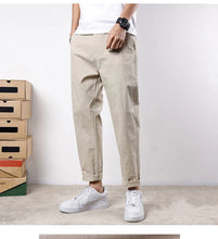 Load image into Gallery viewer, Korean Casual Elastic Cargo Pants
