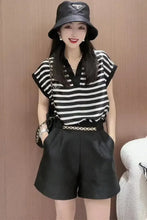 Load image into Gallery viewer, Striped Two Piece Summer Short Set
