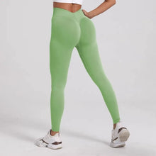 Load image into Gallery viewer, New Women V Back Athletic Leggings Fitness Exercise Yoga Gym Tights Workout Scrunch Butt Lifting Training Pants
