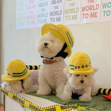Load image into Gallery viewer, Pet Engineering Team Safety Helmet Puppy Kitten Hat Halloween Pets Accessories Small Medium-Sized Dog Corgi Labrador Photo Props
